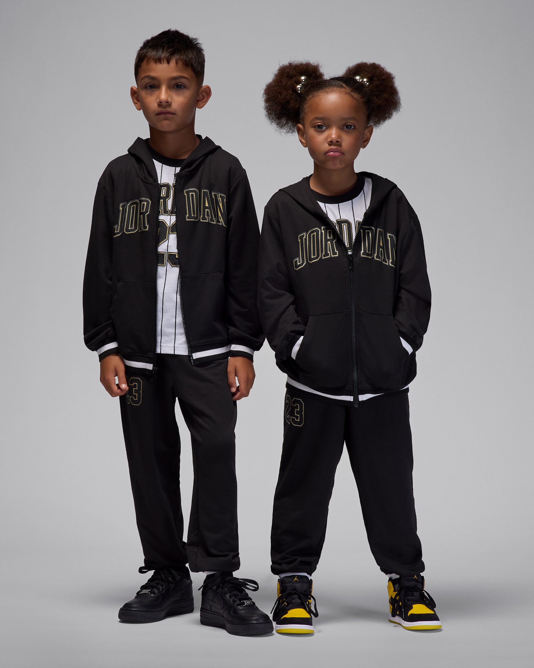Jordan Younger Kids' Jersey 3-Piece French Terry Full-Zip Set. Nike LU